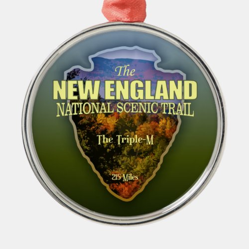 New England Trail arrowhead Metal Ornament