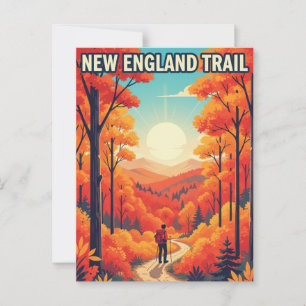 New England Trail Travel Postcard