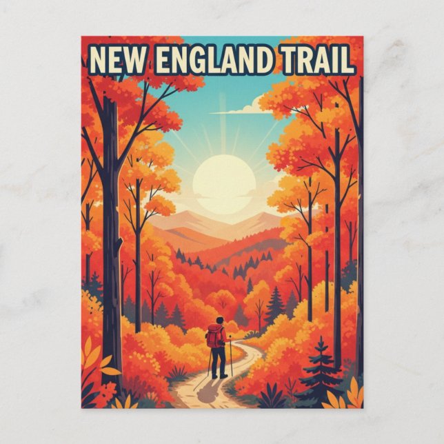New England Trail Travel Postcard (Front)