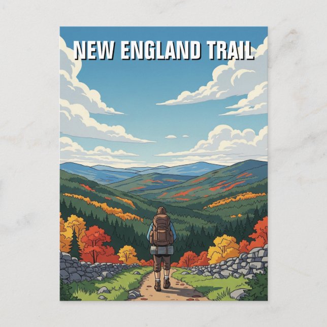 New England Trail Travel Postcard (Front)