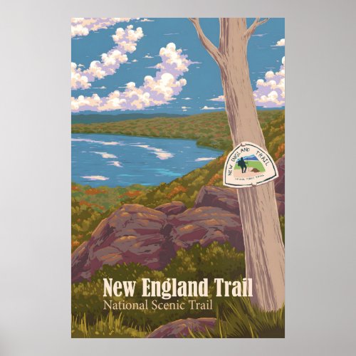 New England Trail Travel Poster