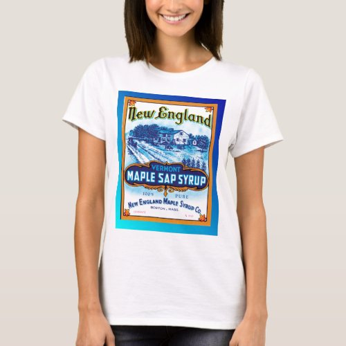 New England Vermont Maple Syrup T_Shirt