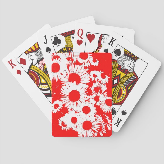 New England Wild Aster Poker Cards (Back)