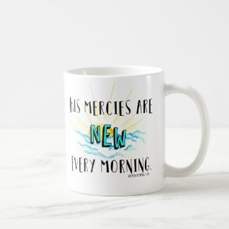 New Every Morning Blue Coffee Mug
