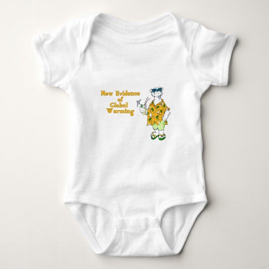 New Evidence of Global Warming Baby Bodysuit