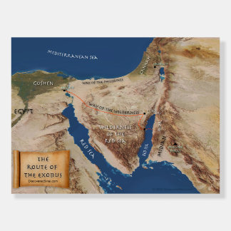 NEW! Exodus Route Map Poster