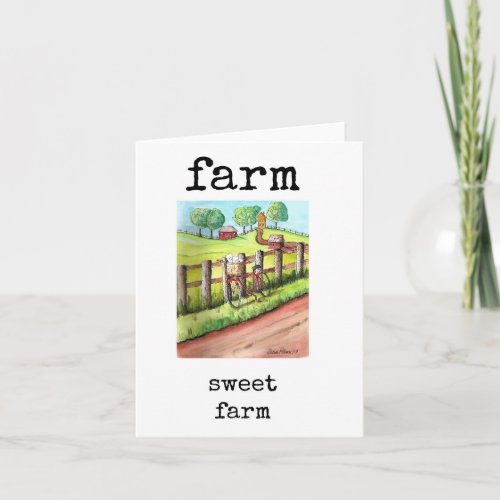 New Farm Owner Card Housewarming Card