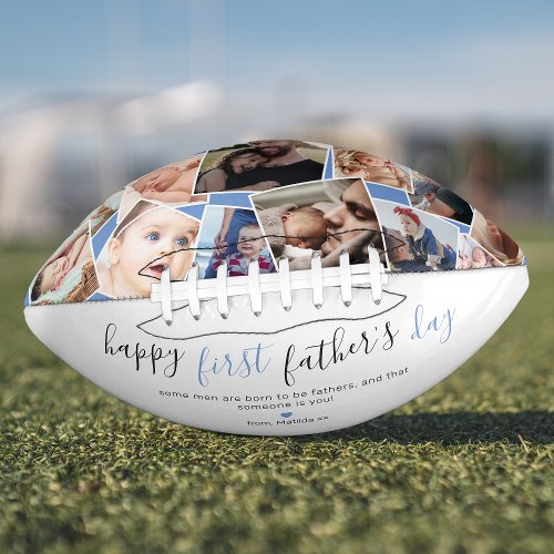 New Father Photo Collage Keepsake Football