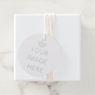 NEW! Favor Tag - Real Foil - Set of 12 - Circle