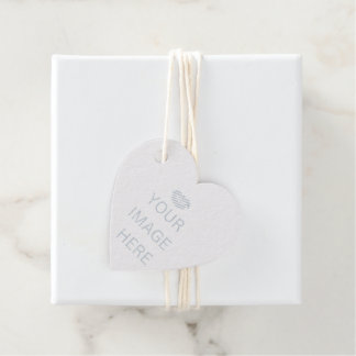 NEW! Favor Tag - Real Foil - Set of 12 - Heart