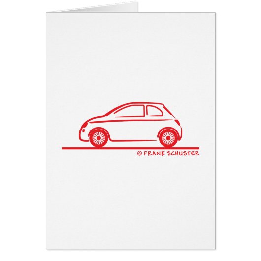New Fiat 500 Cinquecento Cards (Front)