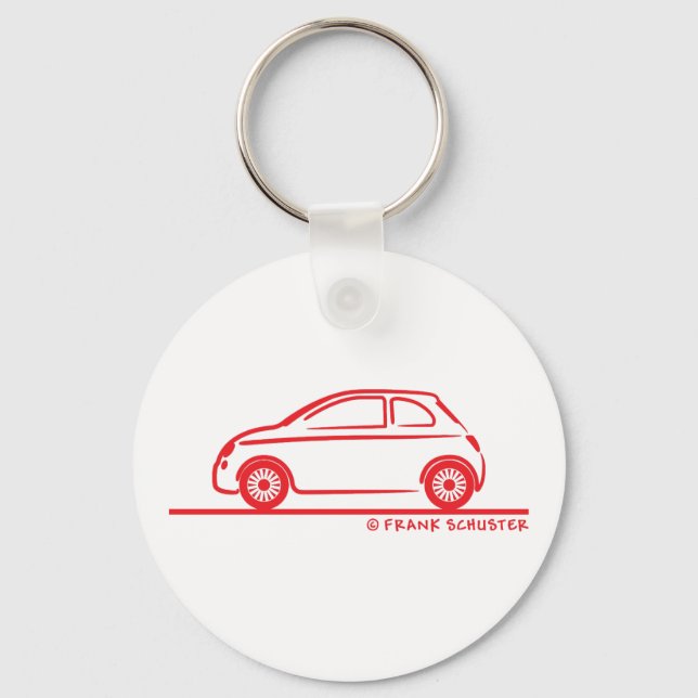 New Fiat 500 Cinquecento Keychain (Front)
