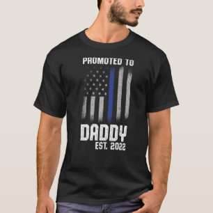 New First Time Dad Police Law Enforcement Daddy T-Shirt