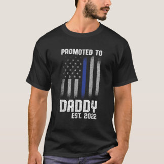 New First Time Dad Police Law Enforcement Daddy T-Shirt