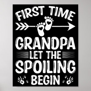 New First Time Grandpa Let The Siling Begin Poster
