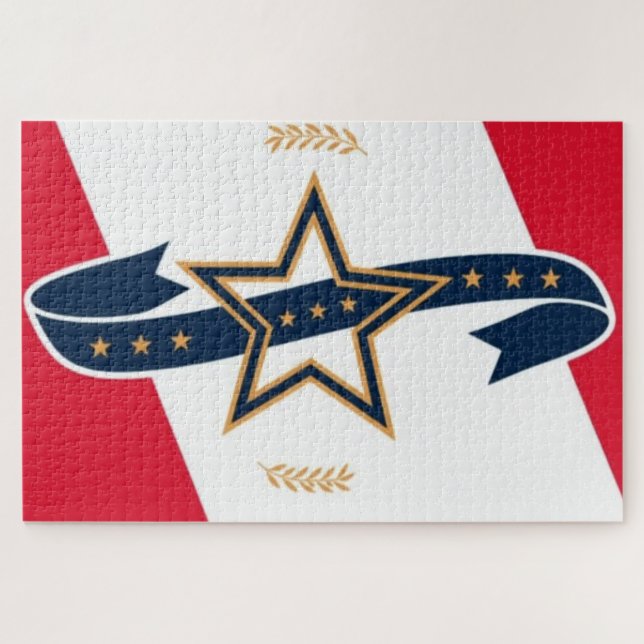 New Flag of Montgomery, Alabama Jigsaw Puzzle (Horizontal)