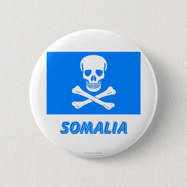 New Flag of Somalia (This is a joke!) Pinback Button (Front)