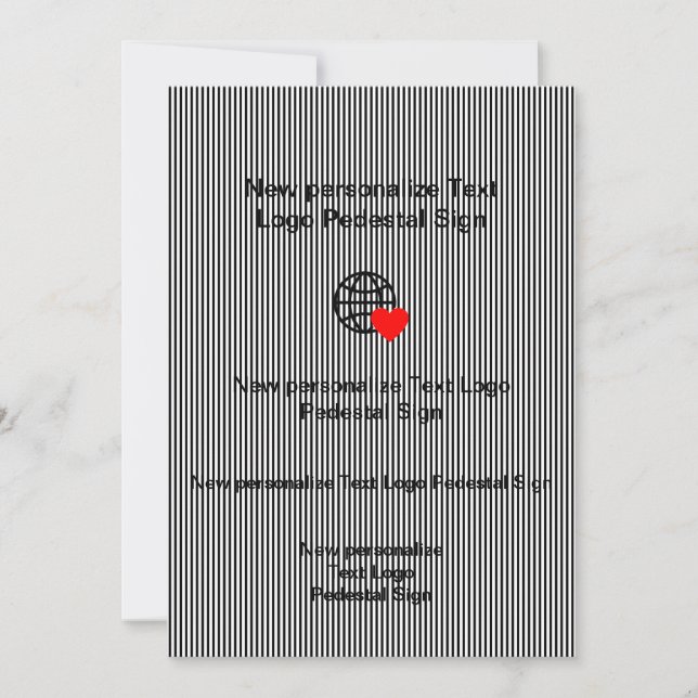 New Flat Invitation Customize your own (Front)