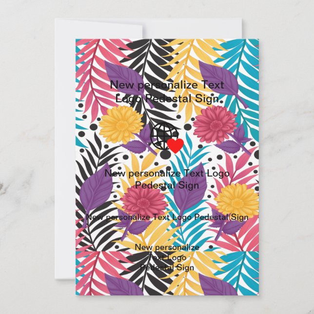 New Flat Invitation Customize your own (Front)