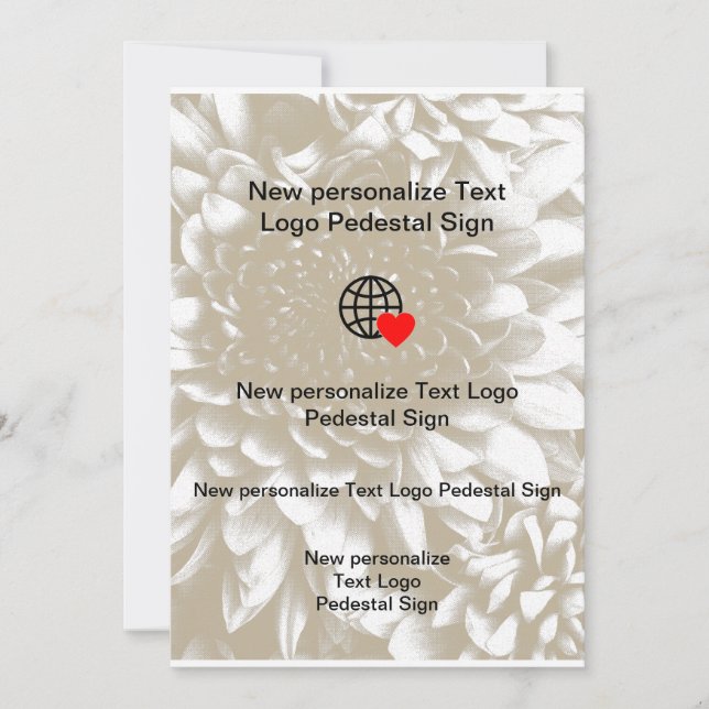 New Flat Invitation Customize your own (Front)