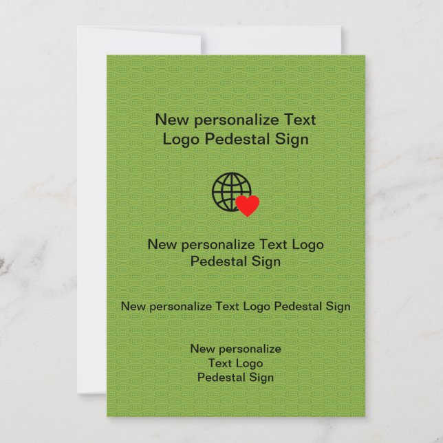 New Flat Invitation Customize your own (Front)