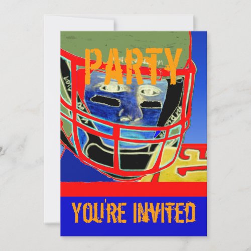 New Football Birthday Party Personalize Invitation