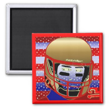 New Football Magnet Birthday Party Favor Gift by kidssportsfunstuff at Zazzle