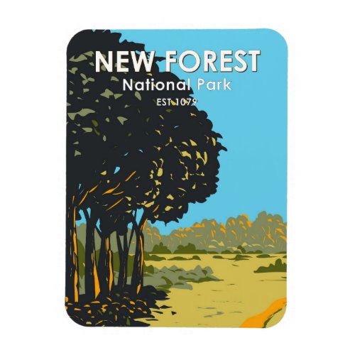 New Forest National Park England Vintage Magnet