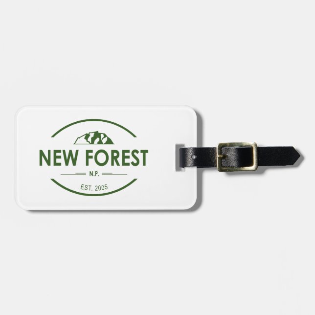 New Forest National Park Luggage Tag (Front Horizontal)