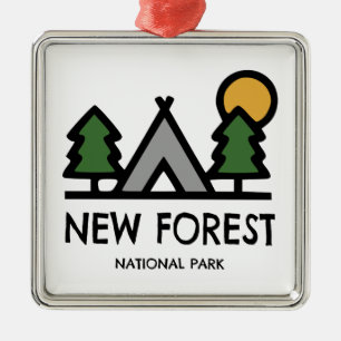 New Forest National Park Metal Ornament