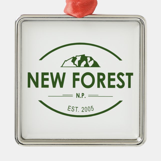 New Forest National Park Metal Ornament (Front)