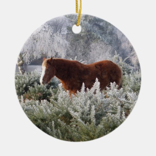 New Forest ponies ornament