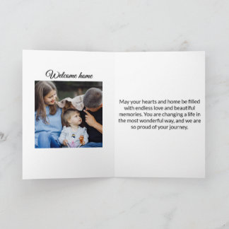 New Foster Parents Photo Card | A New Chapter