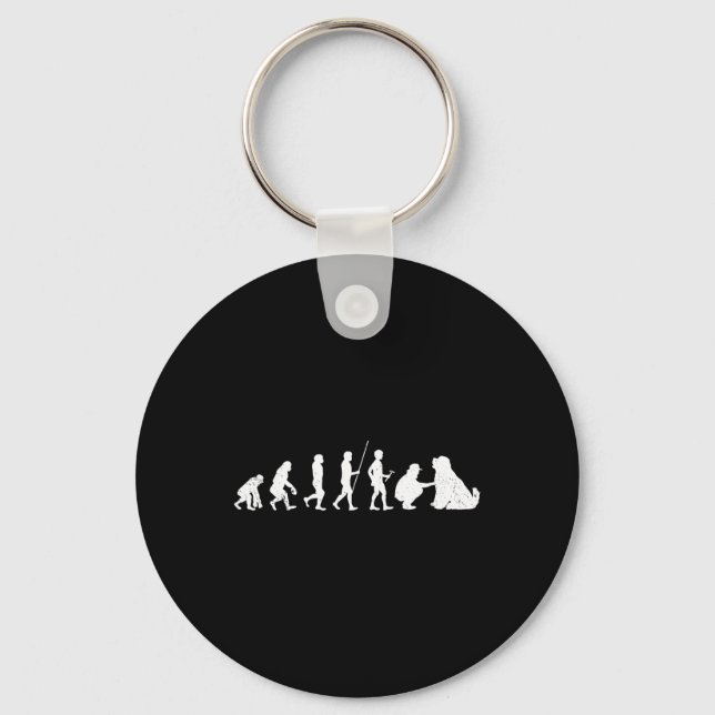 New Foundland Shirt Men Women New Foundland Dog Mo Keychain (Front)