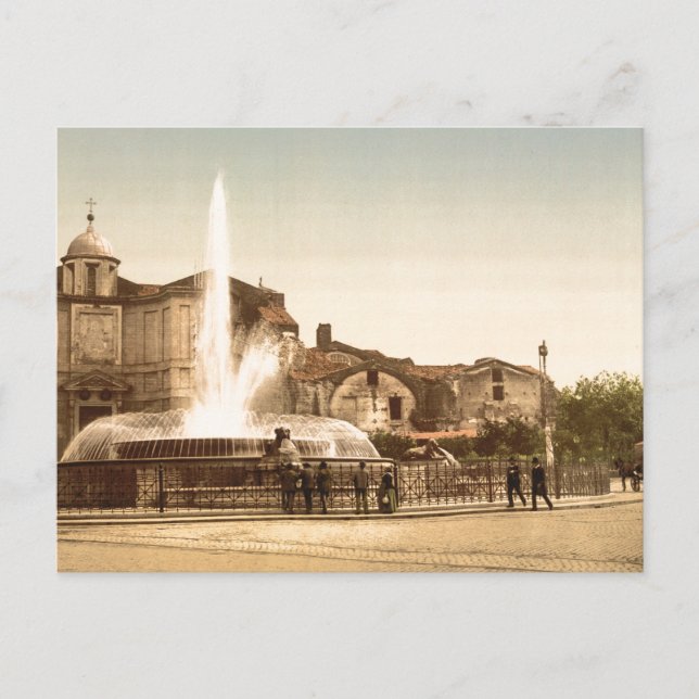 New Fountain and Diocletian's Spring, Rome Postcard (Front)