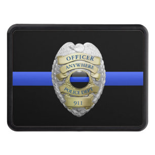 New Fully Customizable Police Badge Hitch Cover
