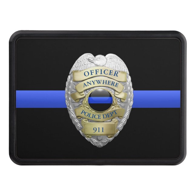 New Fully Customizable Police Badge Hitch Cover (Front)