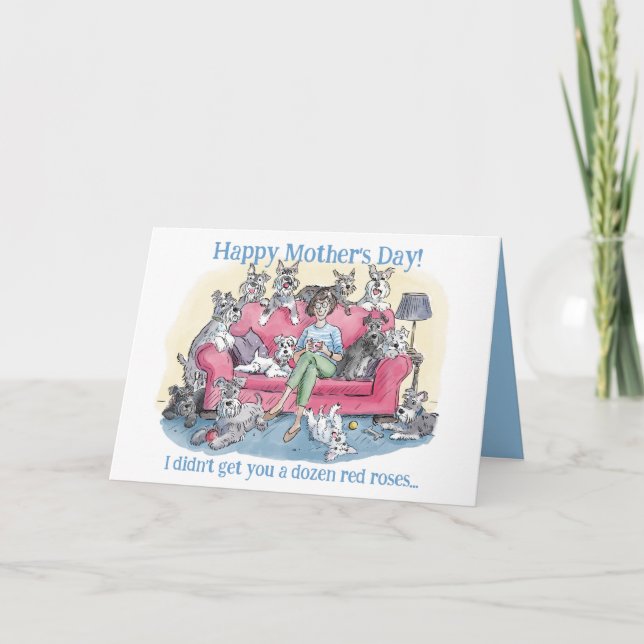 New Funny Dog Mother's Day Greeting Card (Front)