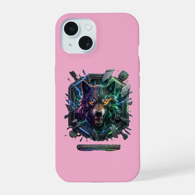New Futuristic Robotic Predator  iPhone 15 Case (Back)