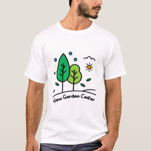 New Garden Center Custom Business Logo Art T-Shirt