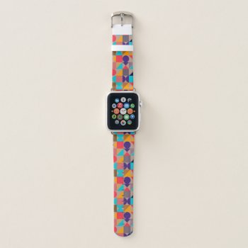 New Geometric Multi-color Glamour For Your Apple Watch Band by Designs_Trove at Zazzle