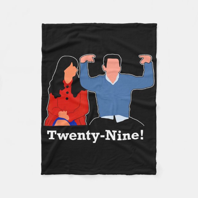 New Girl 29 I'm Feelin' Twenty Nine Happy Birthday Fleece Blanket (Front)