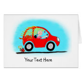 New Girl Driver Customisable Card (Front Horizontal)