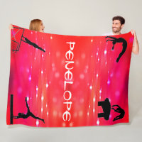 New Girls Gymnastics Events Blanket Personalized