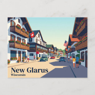 New Glarus, Wisconsin USA Postcard