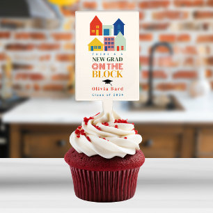 New Grad On The Block Graduation Party Cake Topper