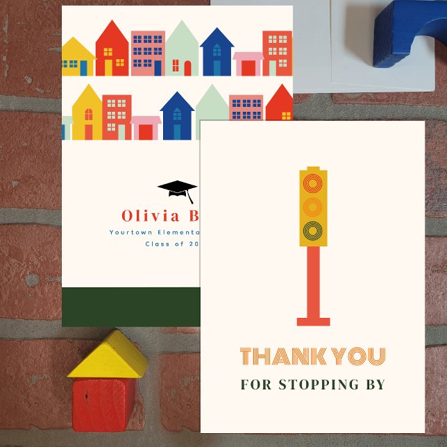 New Grad On The Block Graduation Thank You Card (Creator Uploaded)