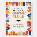 New Grad On The Block Kids Graduation Announcement Foam Board | Zazzle
