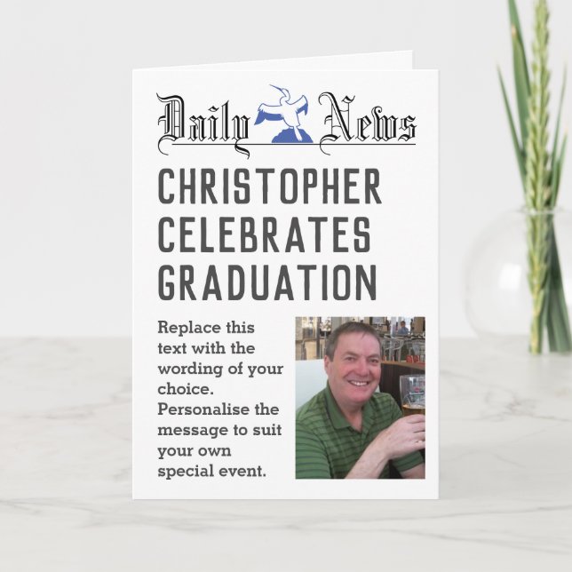 New Graduate - Graduation Card to Personalize (Front)