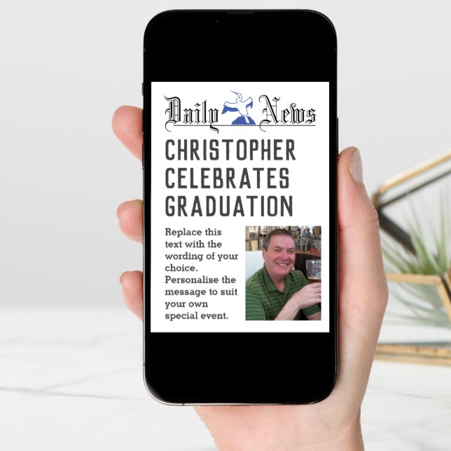 New Graduate - Graduation Card to Personalize (Front Digital)